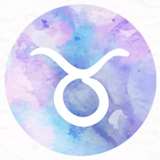 Aquarell-Symbol des Sternzeichens Stier